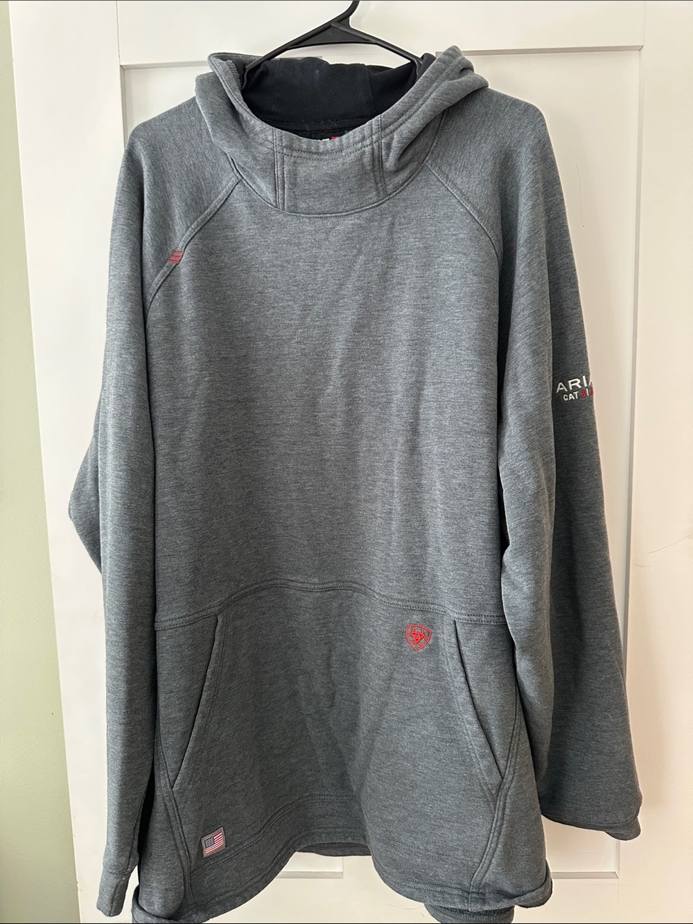 Ariat Men's Dark Heather Gray Pullover Hoodie 07